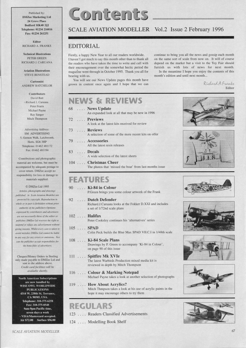 Scale Aviation Modeller International 1996-02